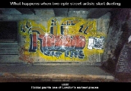 Graffiti match: banksy vs. robbo