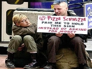 Homeless people with funny homeless signs and quotes