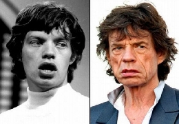 Rock star then and now