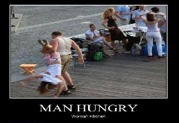 Man hungry