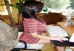 How to sit in front of computer