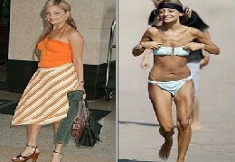 Celebrity transformations