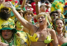 Beautiful football fans