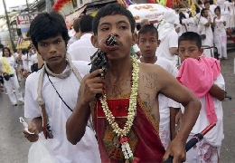 Vegetarian festival on phuket island