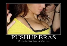 This is why we love the push up bra!